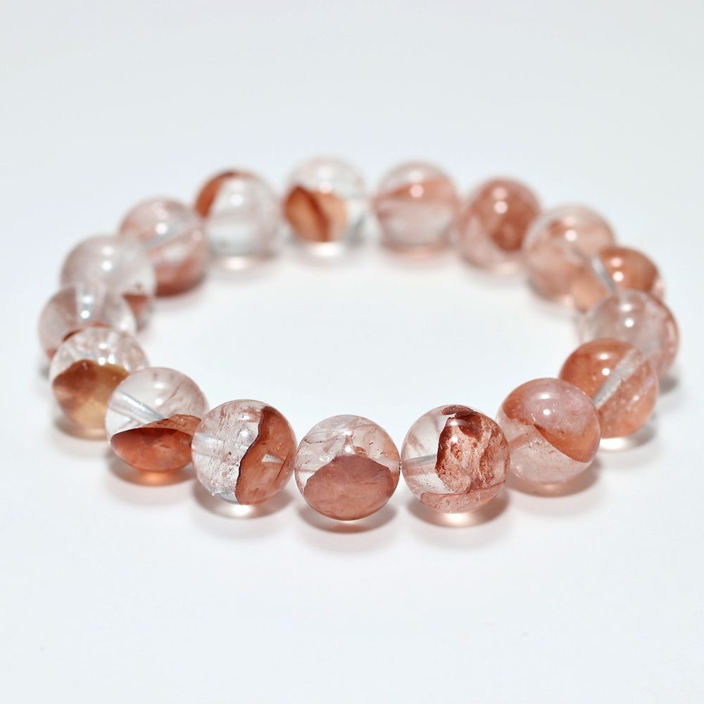 高品質]マニカラン産ヒマラヤ水晶ブレスレット（約12mm玉） - 埼玉県