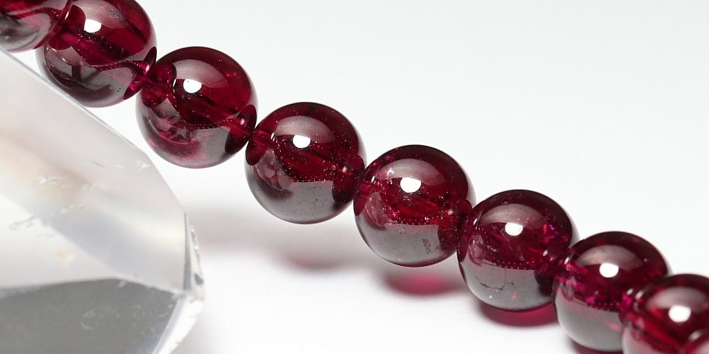 高品質++]ロードライトガーネットブレスレット（約8.5mm玉） - 埼玉県