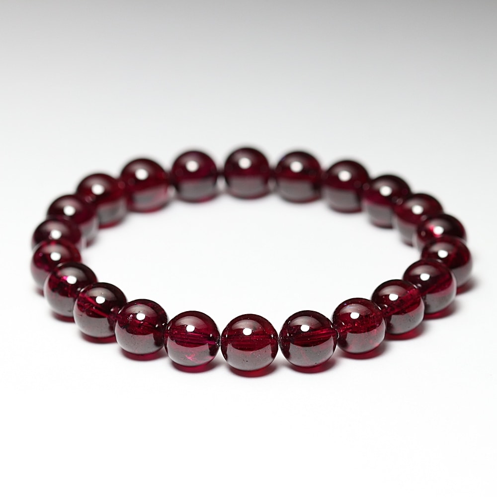 高品質++]ロードライトガーネットブレスレット（約8.5mm玉） - 埼玉県