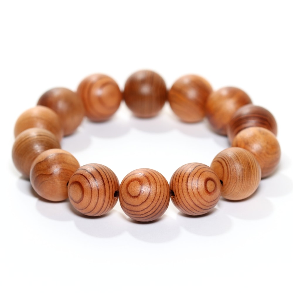 日本/屋久島産] 屋久杉ブレスレット（約16mm玉） - 埼玉県吉川市の