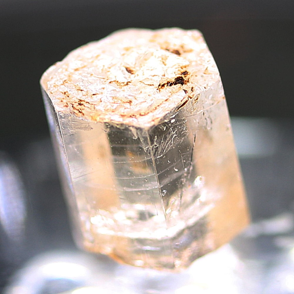 希少・ミャンマー産]天然フェナカイト結晶原石/宝石質（1.03g/簡易鑑別