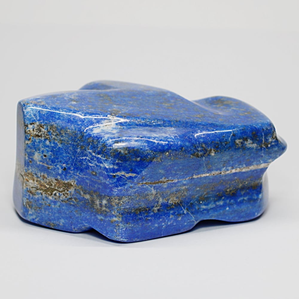 高品質]アフガニスタン産ラピスラズリ磨き原石/フリーフォーム（置物