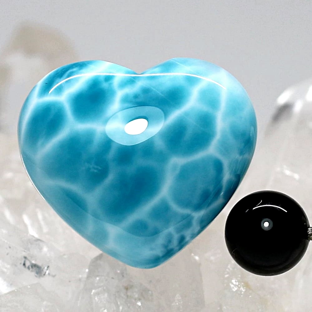 高品質++]ドミニカ共和国産ラリマールース（ハート型） - 埼玉県吉川市