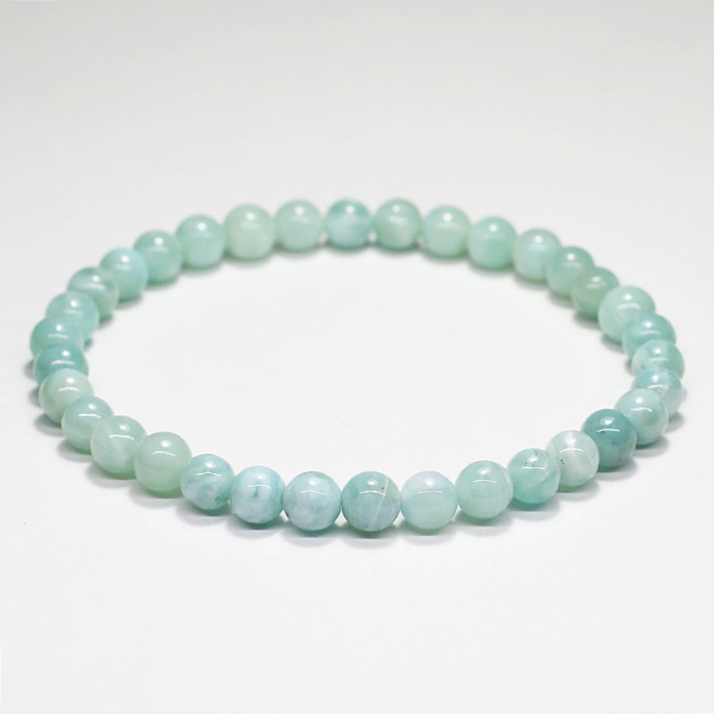 高品質]グリーンラリマーブレスレット（約5.5mm玉） - 埼玉県吉川市の