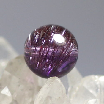 アメジストスーパーセブン1粒売り（天然石・水晶ビーズ） - 埼玉県吉川