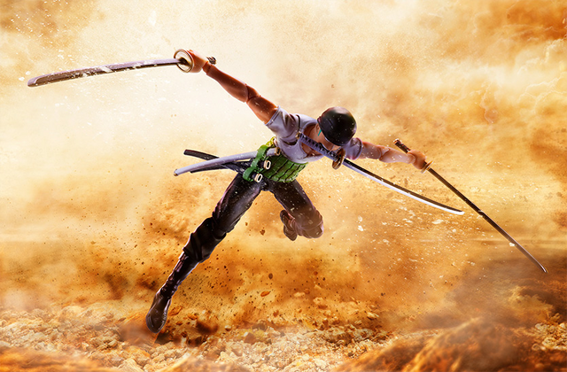 ワンピース」ゾロがイーストブルー衣装で可動フィギュアに！躍動感