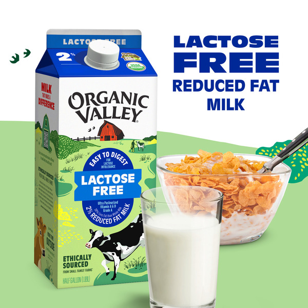 Organic Valley® Organic Lactose-Free 2% (Reduced Fat) Milk Same