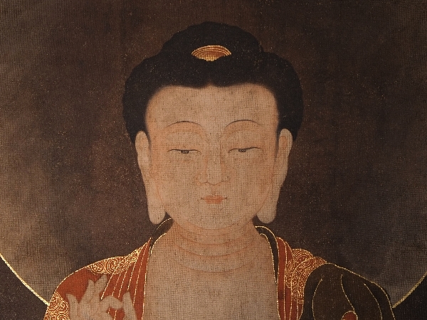高麗仏画 阿弥陀如来像図 高麗時代末期 絹本・軸装 :: ichian