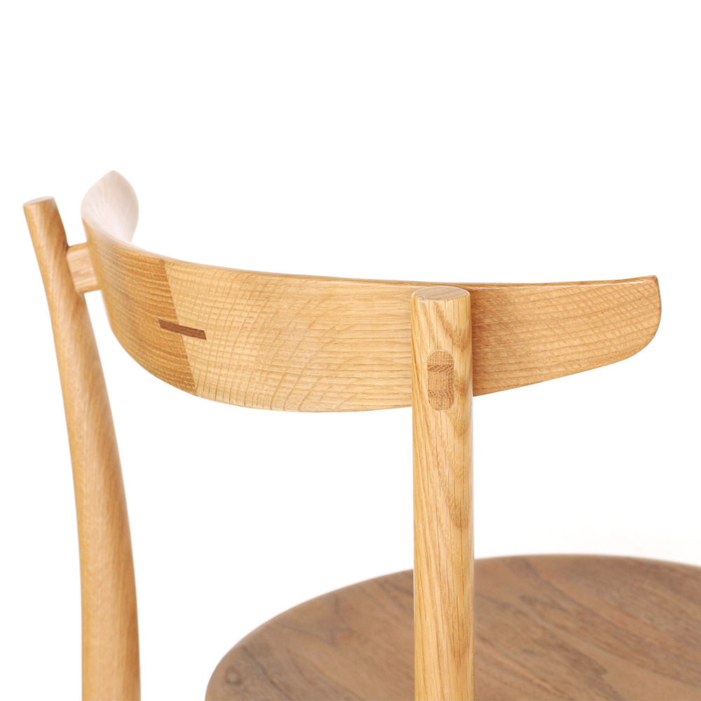 起立木工 ダイニングチェア「OR-02」オーク材/ウォールナット材