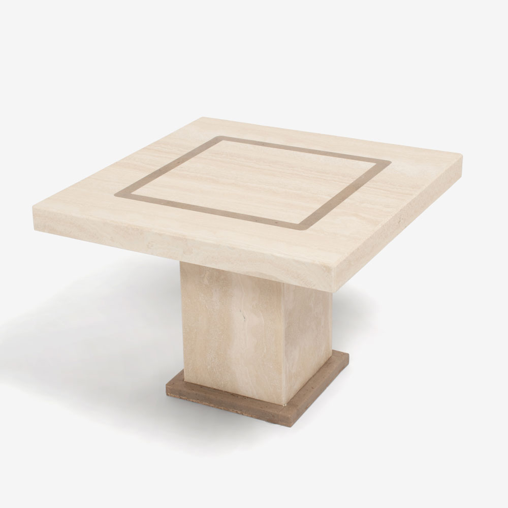 サイドテーブル「IM5450」天然石 トラバーチン | 【公式】大塚家具