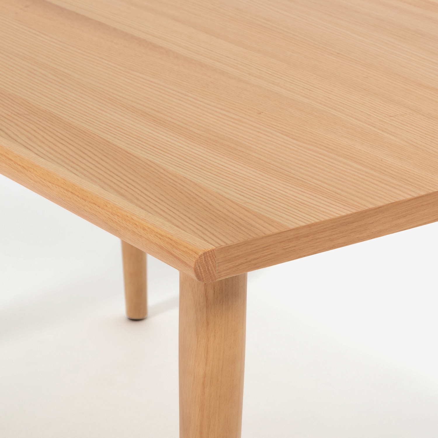 ダイニングセット「ユノ3」レッドオーク材ホワイトオーク色 座面PVC