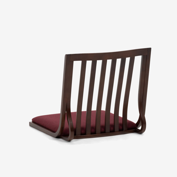 秋田木工 座椅子 「93」木部ブナ材ウォールナット色 座布A-07 | 【公式