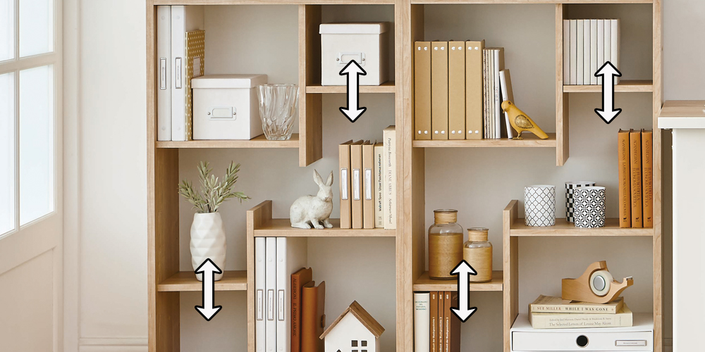 ブックシェルフ「ホリス」NWナチュラル＆ホワイト色 書棚DD-HB600 天板