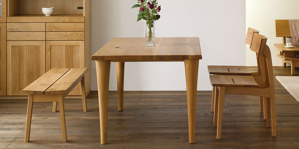 飛騨産業 ダイニングチェア「森のことば SN210」ホワイトオーク材（節