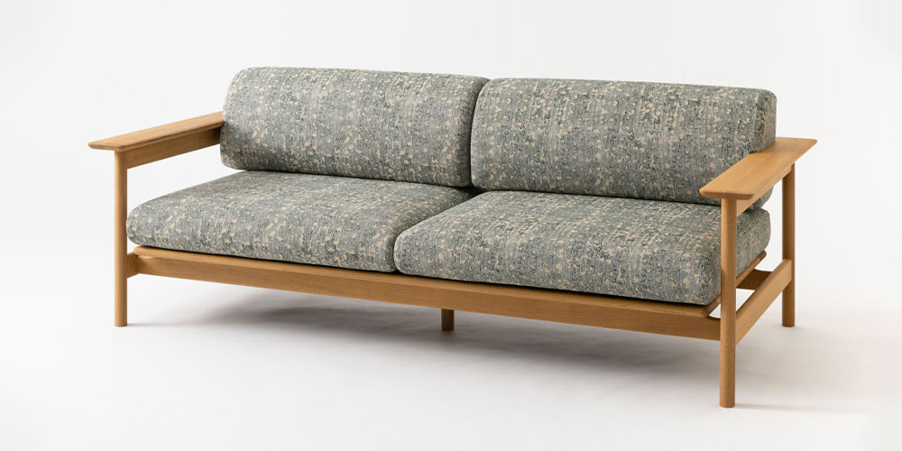 飛騨産業 ソファ 3人掛け「SATSUKI -サツキ- FP105SON」幅210cm