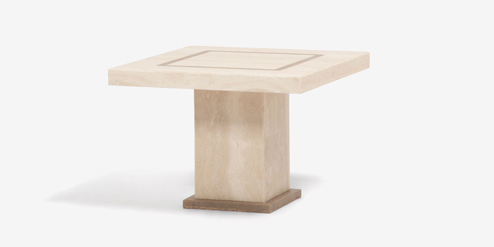 サイドテーブル「IM5450」天然石 トラバーチン | 【公式】大塚家具