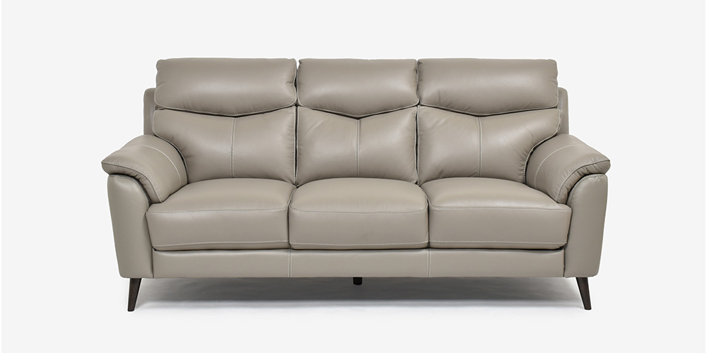 ソファ 3人掛け「ワルツ」幅206cm 半革#J-722A/PU トープ色 | 【公式