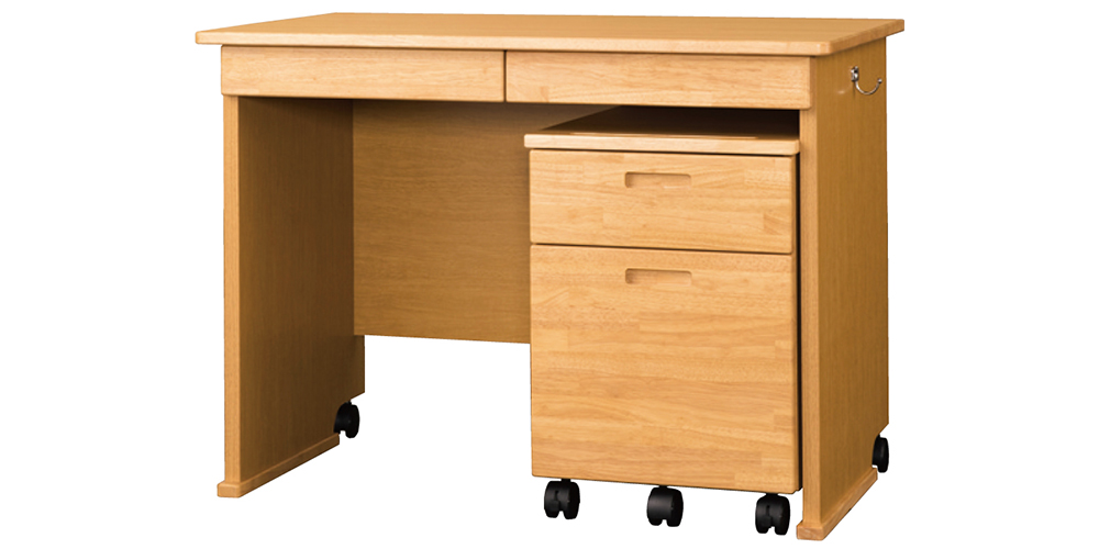 小島工芸 学習デスク「ラークアップ」ワゴン付き ライト色 | 【公式