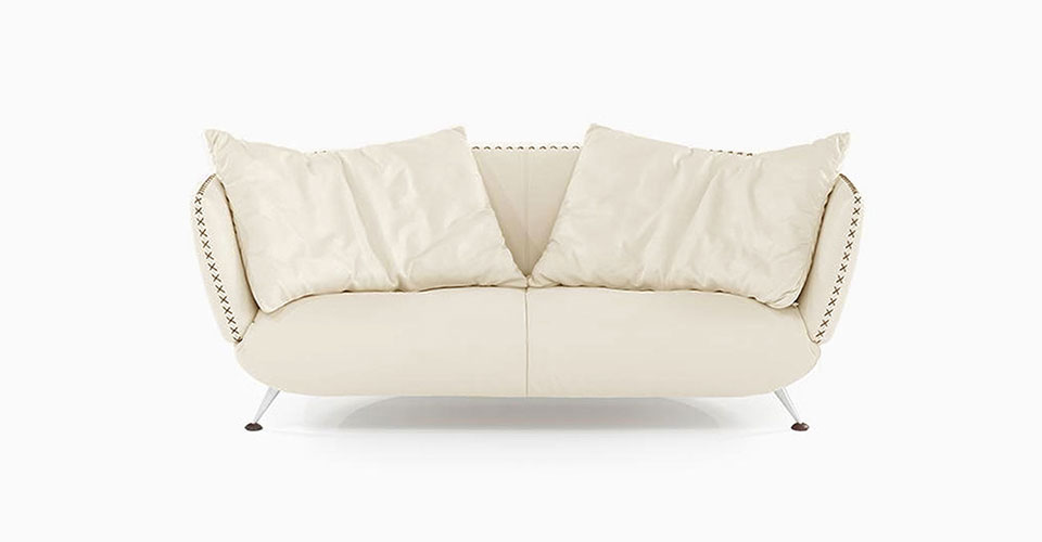 de Sede（デセデ）ソファ「DS-102/03」革オフホワイト色 | 【公式
