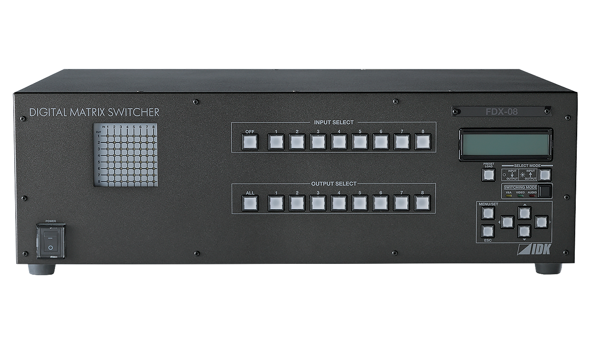 FDX-08 モジュラー型マトリクススイッチャー | 株式会社アイ・ディ