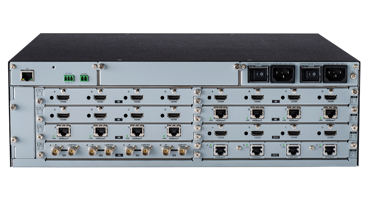 FDX-S16U 4K@60対応 モジュラー型マトリクススイッチャー | 株式会社