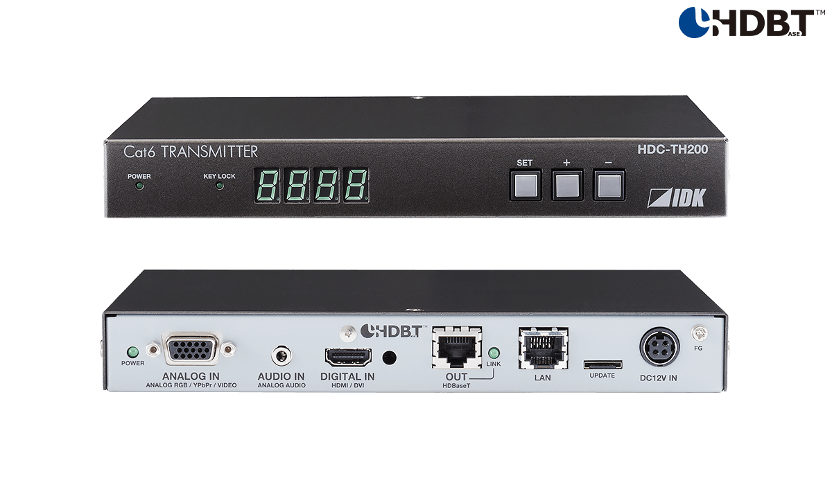 HDC-TH200 HDMI/アナログ HDBaseT送信器 | 株式会社アイ・ディ・ケイ
