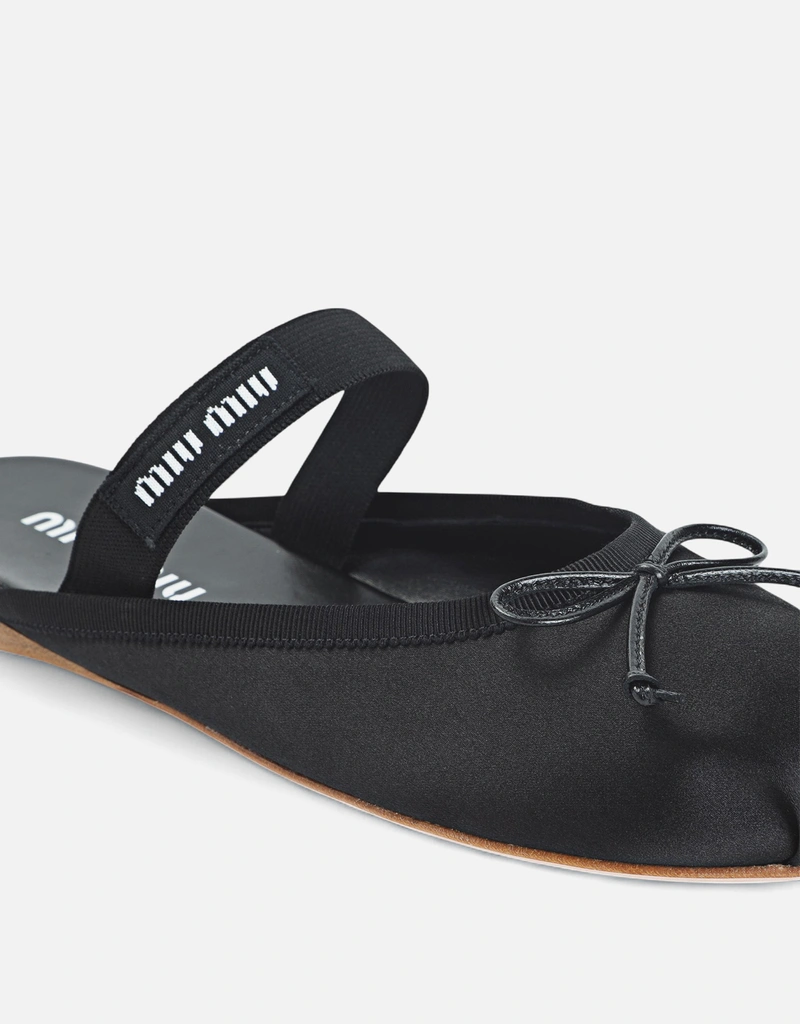 Miu Miu Logo Satin Mule (All New In,Shoes) IFCHIC.COM