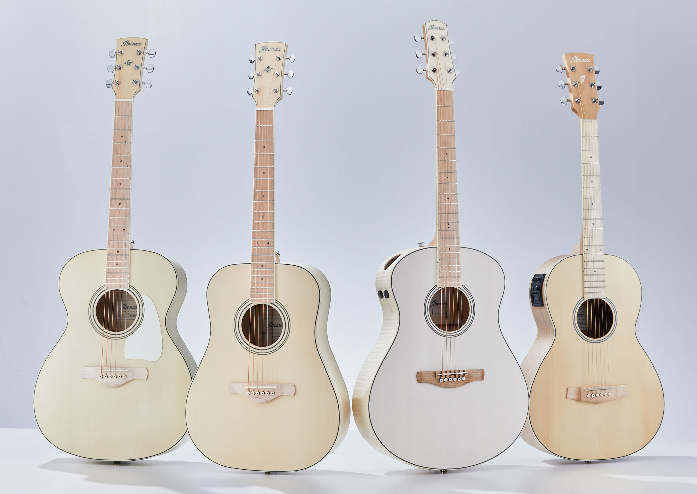 Electric Acoustics in White | NEWS | Ibanez guitars - アイバニーズ