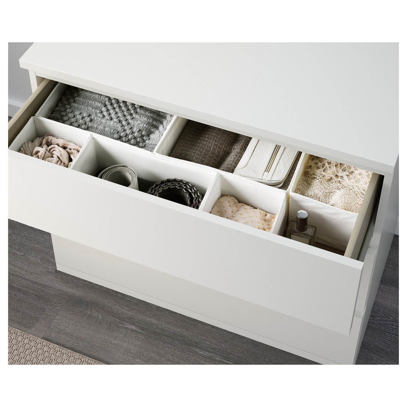 MALM マルム ベッドルーム家具3点セット, ホワイト - IKEA