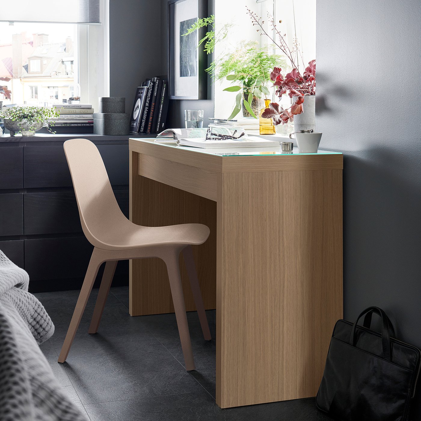 MALM マルム ドレッサー, ホワイトステインオーク調, 120x41 cm - IKEA