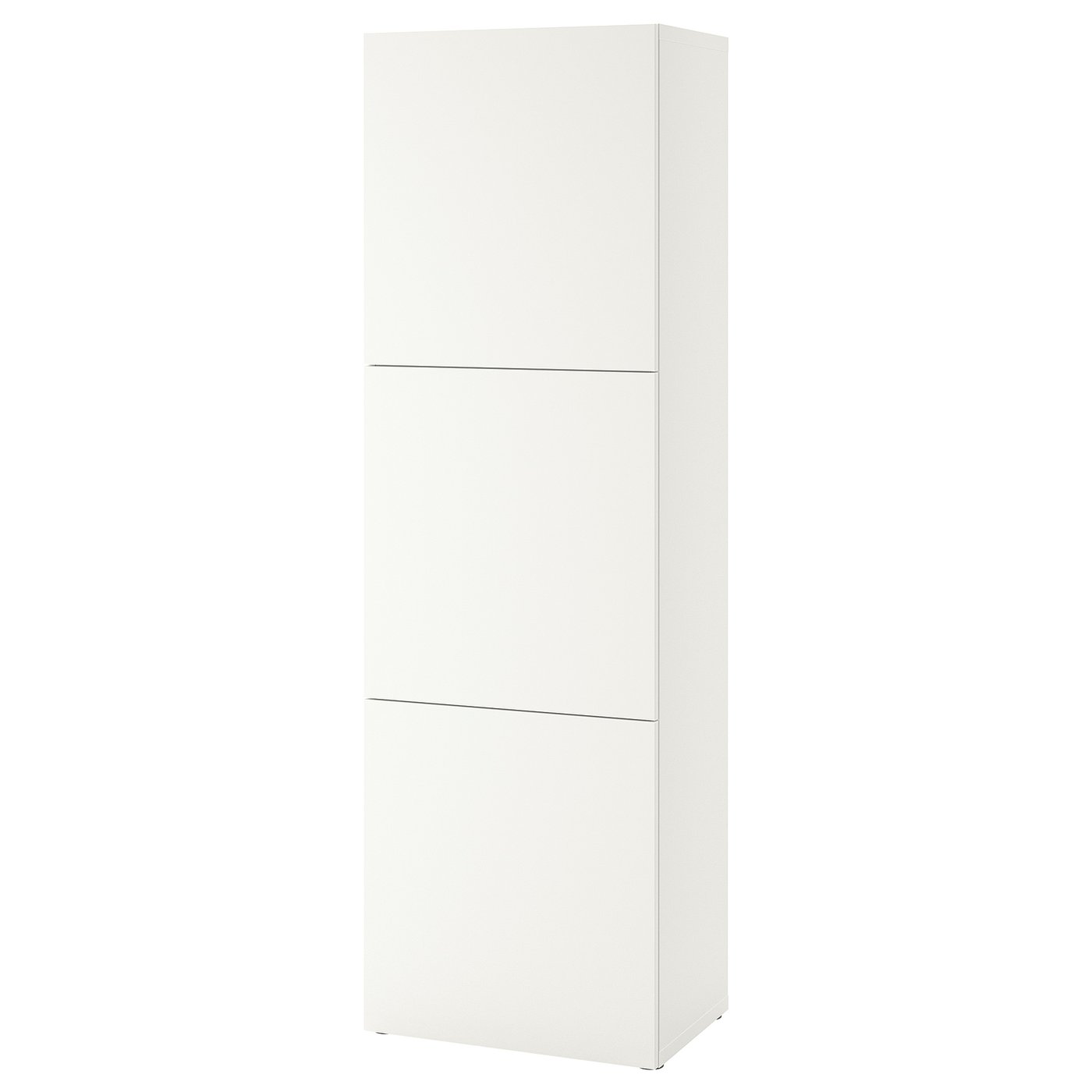 BESTÅ ベストー シェルフユニット 扉付, ホワイト ラップヴィーケン