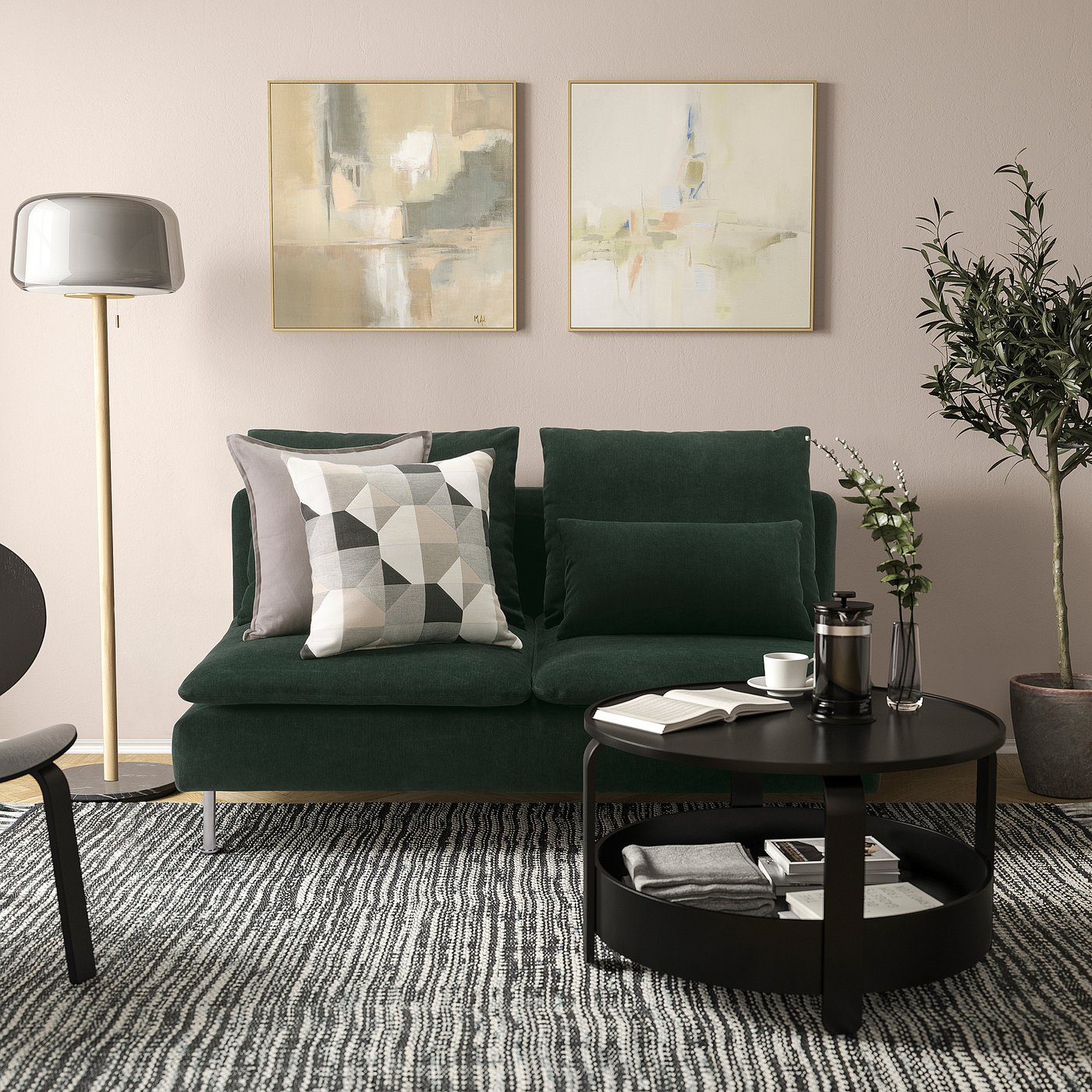 SÖDERHAMN ソーデルハムン 3人掛けコンパクトソファセクション