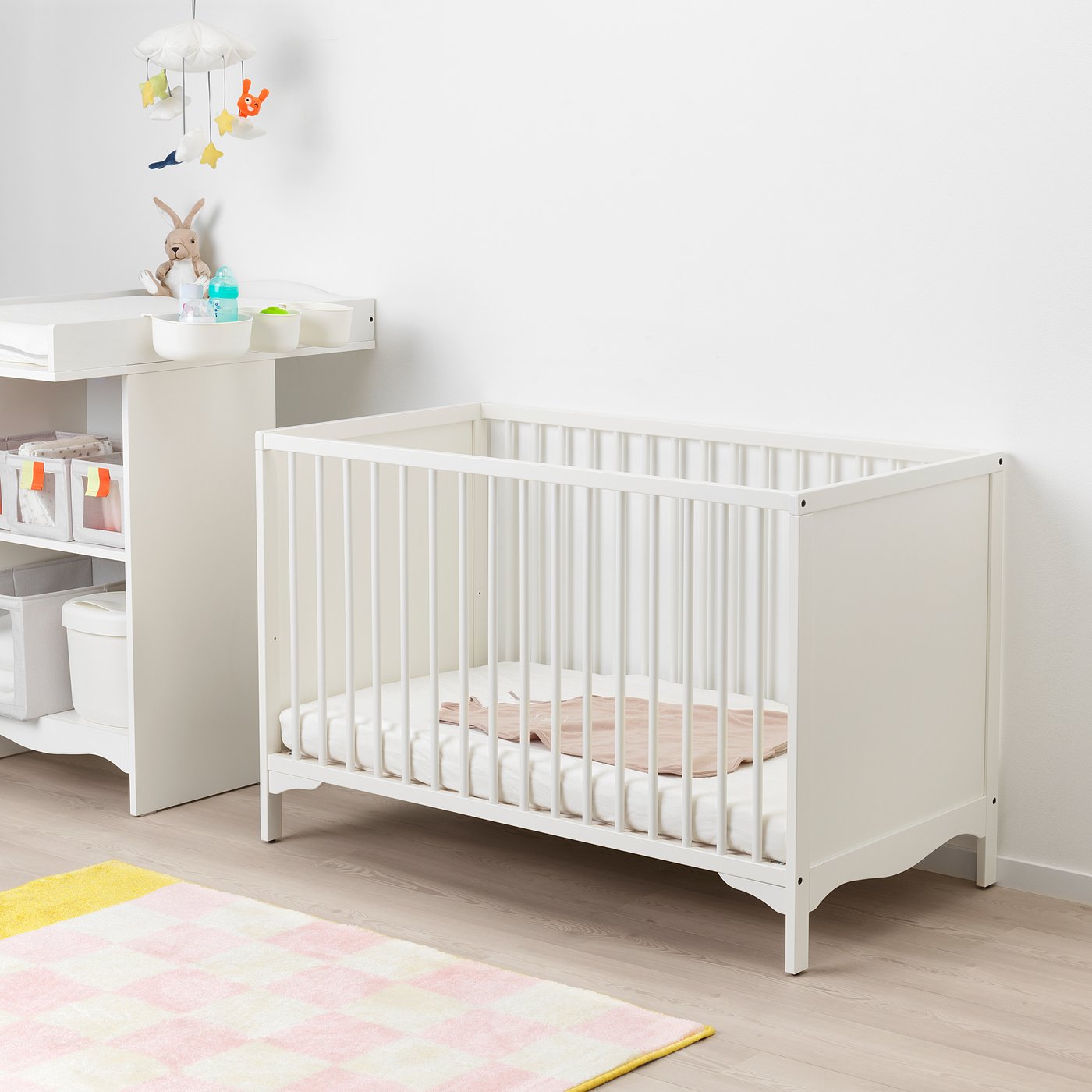 SOLGUL ソルグル ベビーベッド, ホワイト, 60x120 cm - IKEA