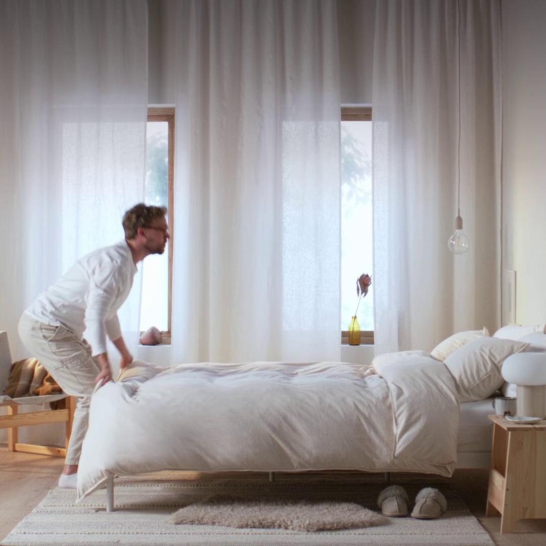 mori】イケア 厚手掛け布団 ダウン&フェザー 150×200cm イケア 厚手