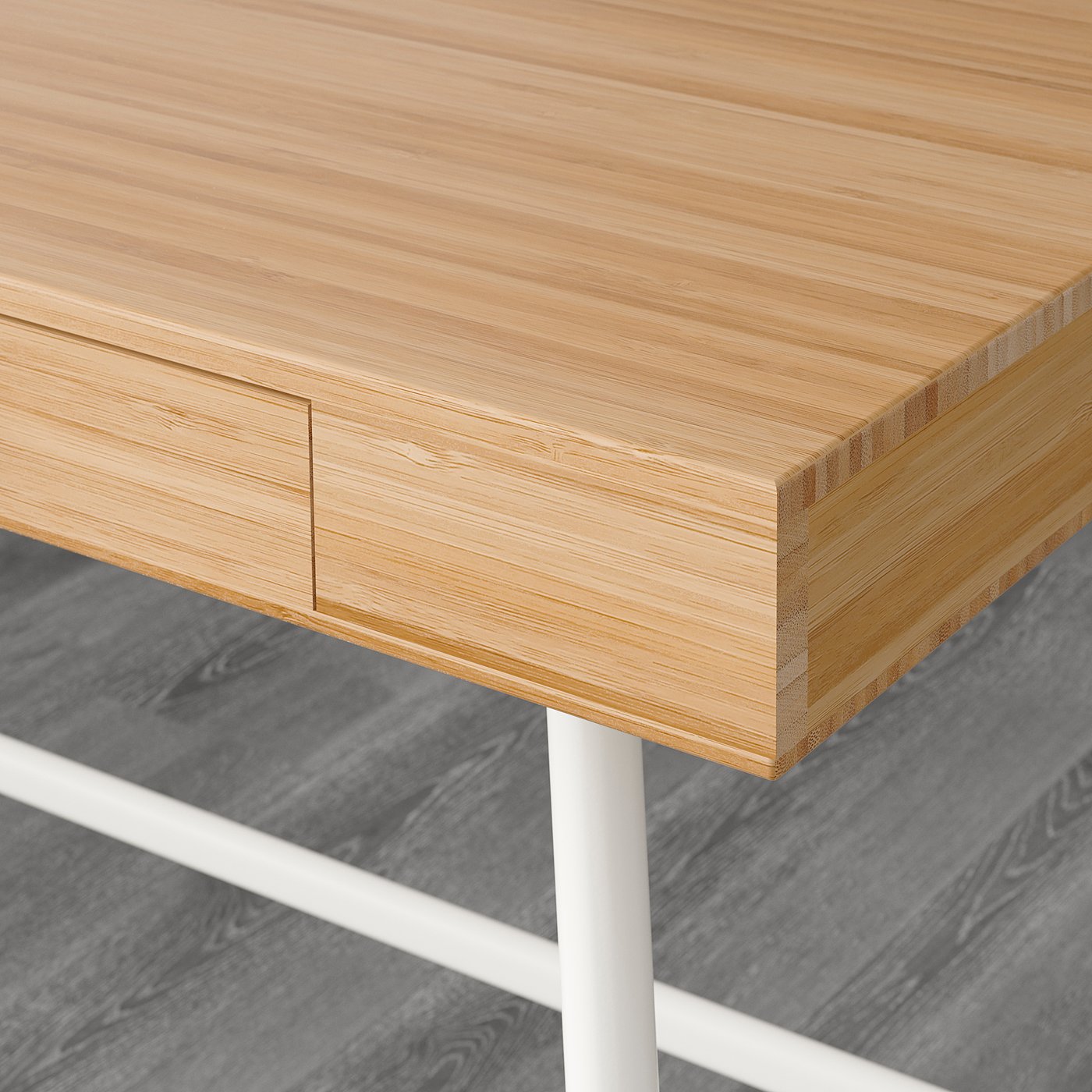 LILLÅSEN desk, bamboo, 401/8x191/4