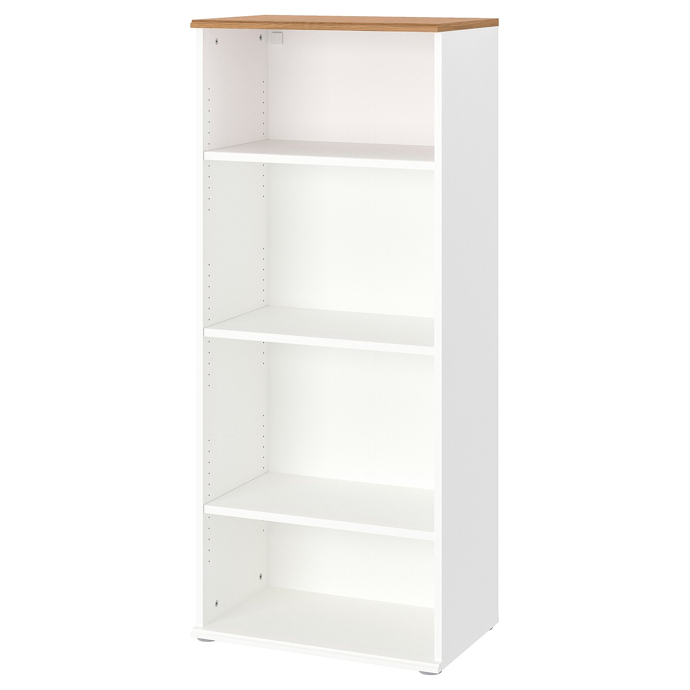 SKRUVBY bookcase, white, 235/8x551/8