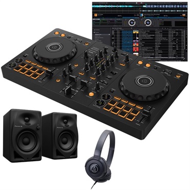 Pioneer DJ DDJ-FLX4 + ヘッドホン + DM-40D スピーカーセット 【Power