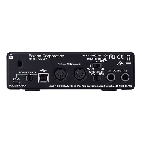Roland Rubix22 (USBオーディオインターフェイス)(iOS対応) ｜イケベ