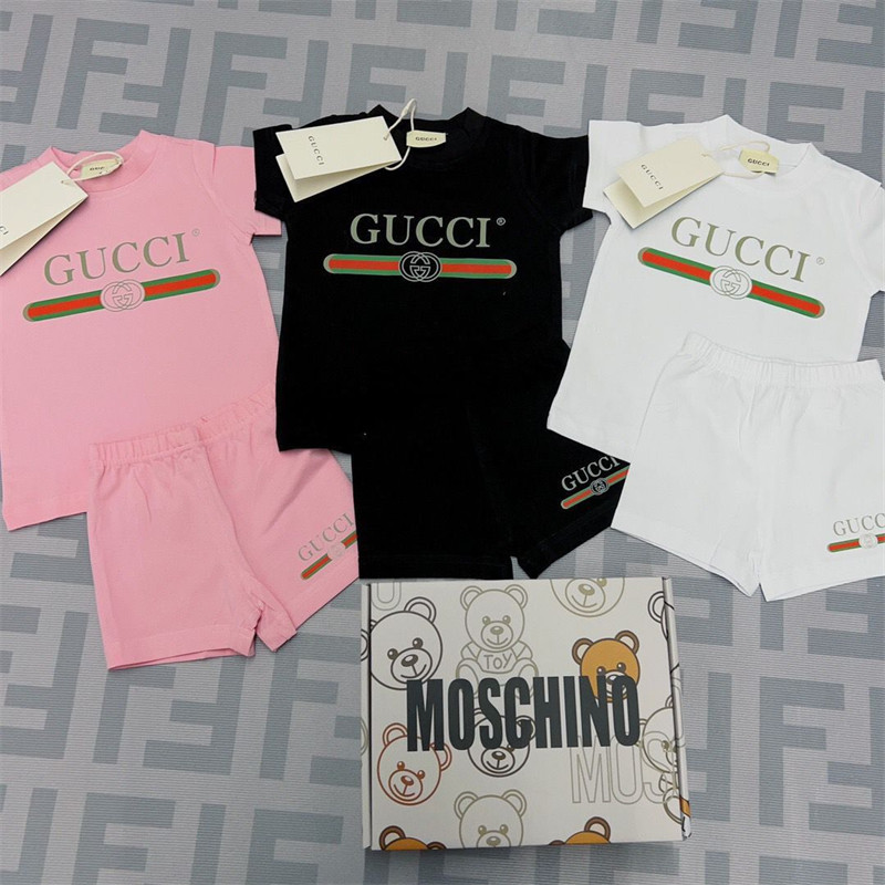 グッチ 子供服 上下セット tシャツ ショーツ 2点キッズ服