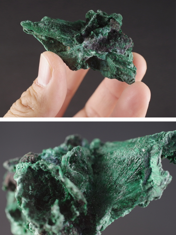 マラカイト（孔雀石）原石 43g 天然石販売 名取貴石 天然石・国産