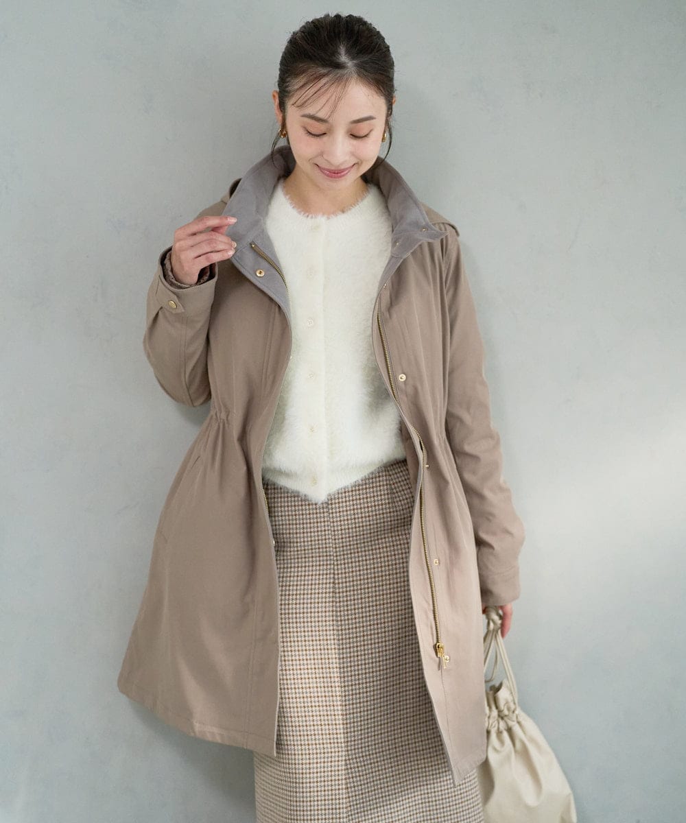 小さいサイズ】ダウンライナー付きマルチwayモッズコート/撥水加工