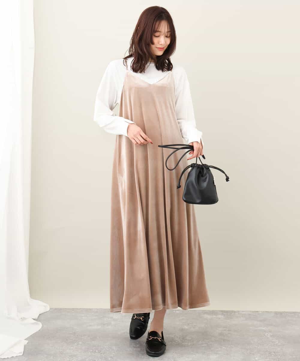 ベロアキャミワンピース/洗える(ワンピース) | MK MICHEL KLEIN(MK