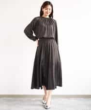 サテンガウチョパンツ/接触冷感/洗える(ガウチョ・ワイドパンツ) | MK