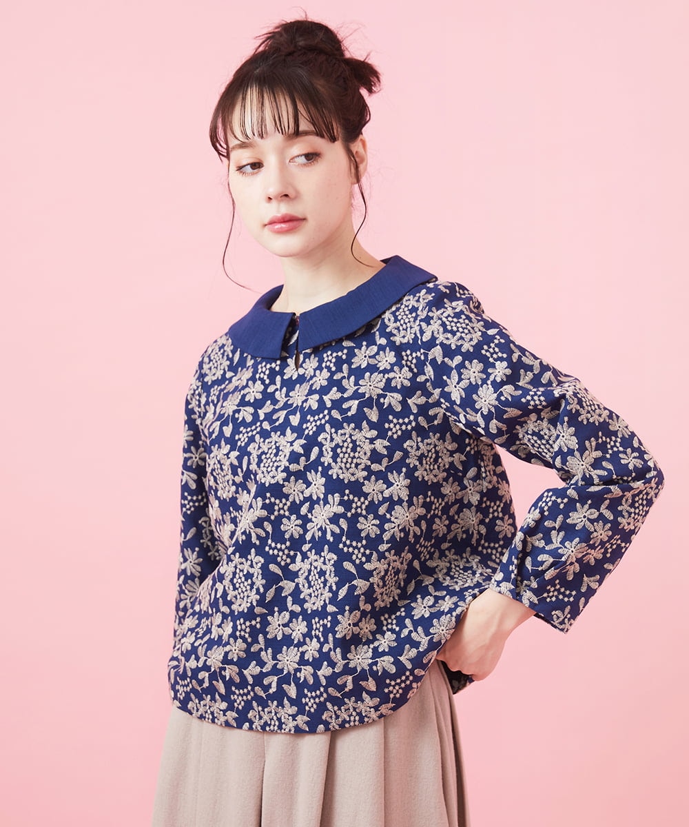 Vuelta フラワー総刺繍ブラウス(ブラウス・シャツ) | Jocomomola