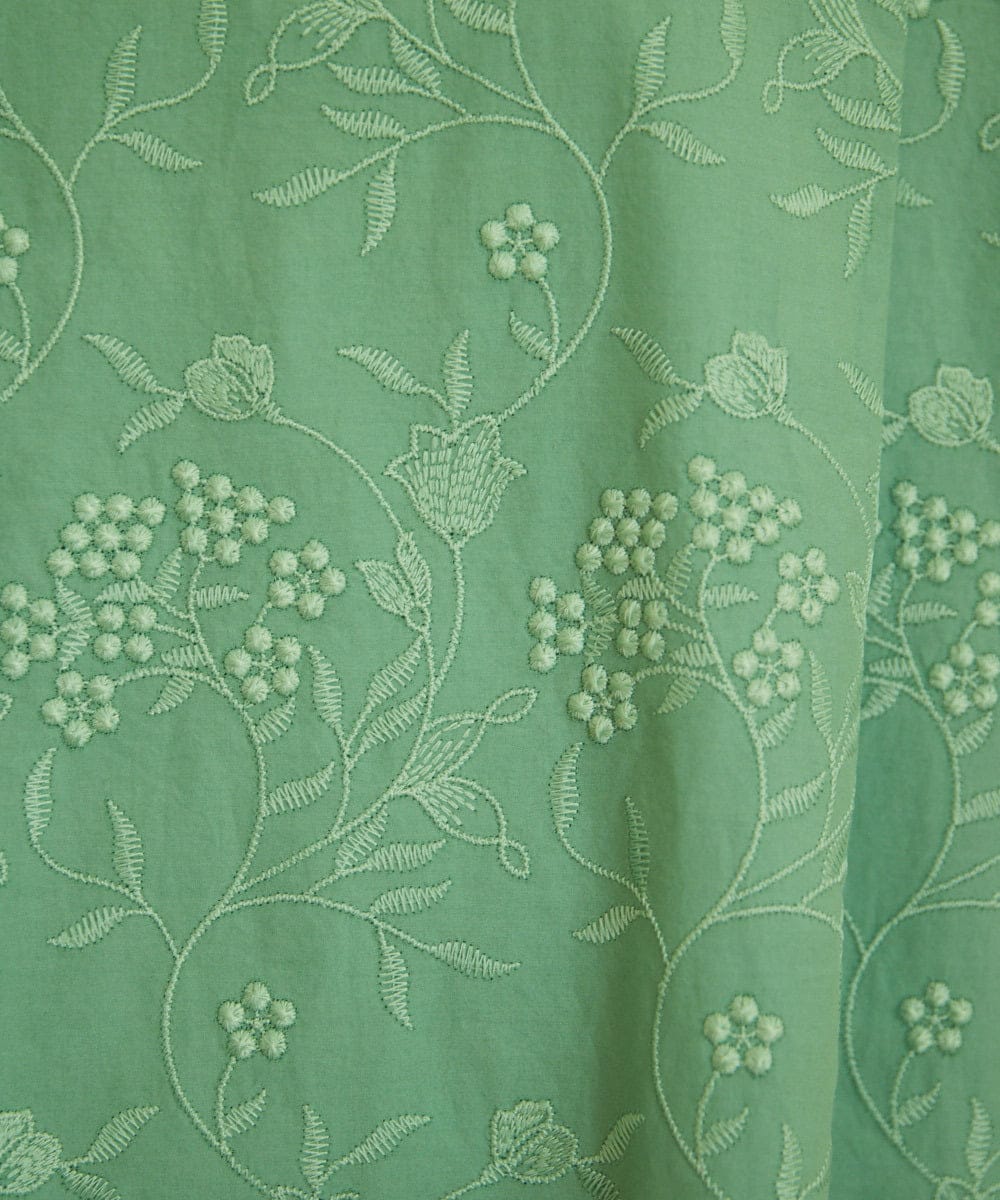 スカラップフラワー総刺繍ワンピース(ワンピース) | Jocomomola