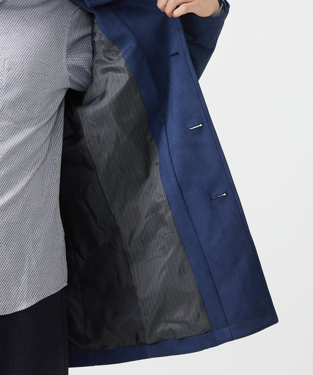 残りわずか／洗える】ポンチスエード スタンドコート(その他のコート