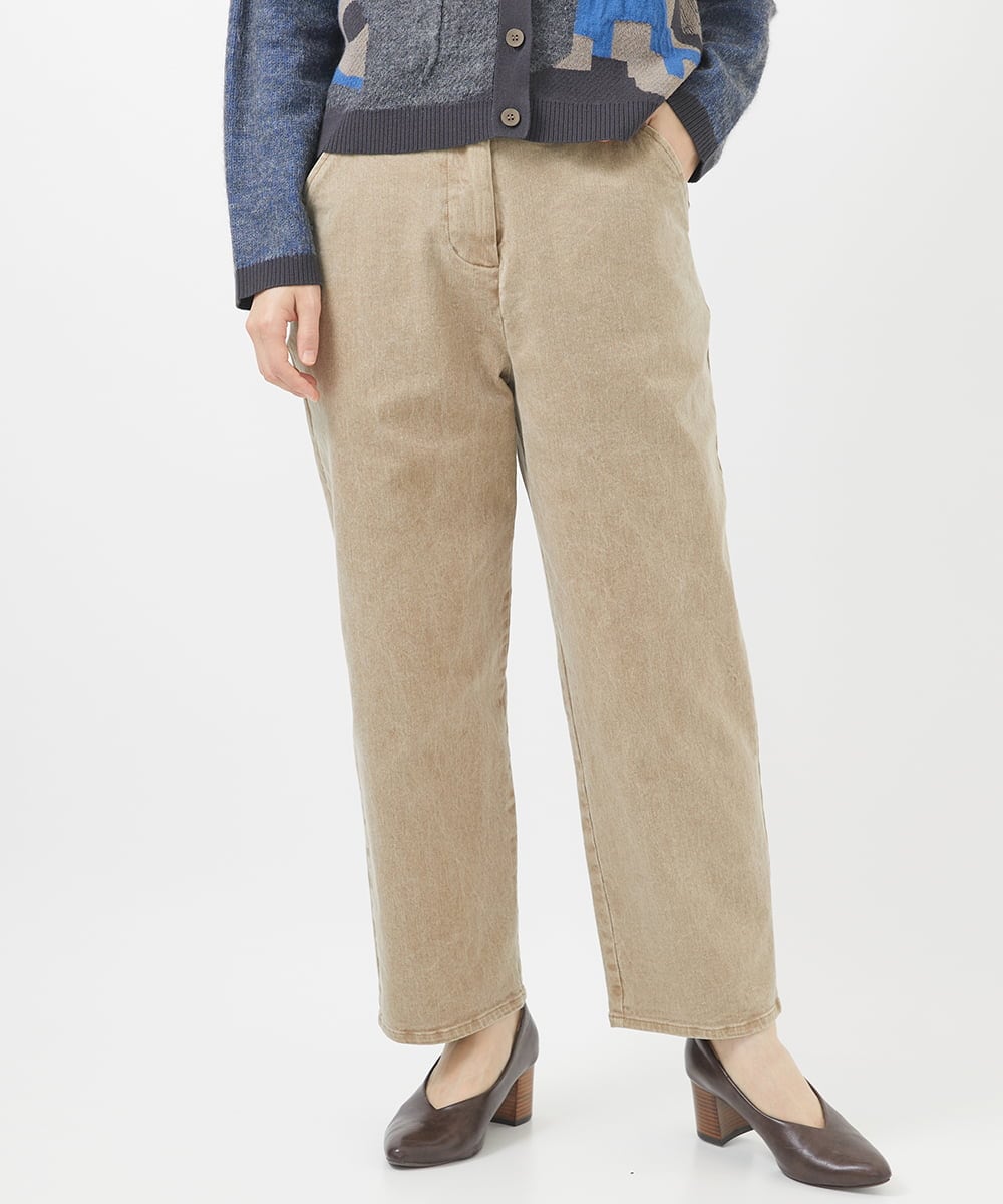 顔料染めコットンストレッチテーパードパンツ(その他のパンツ