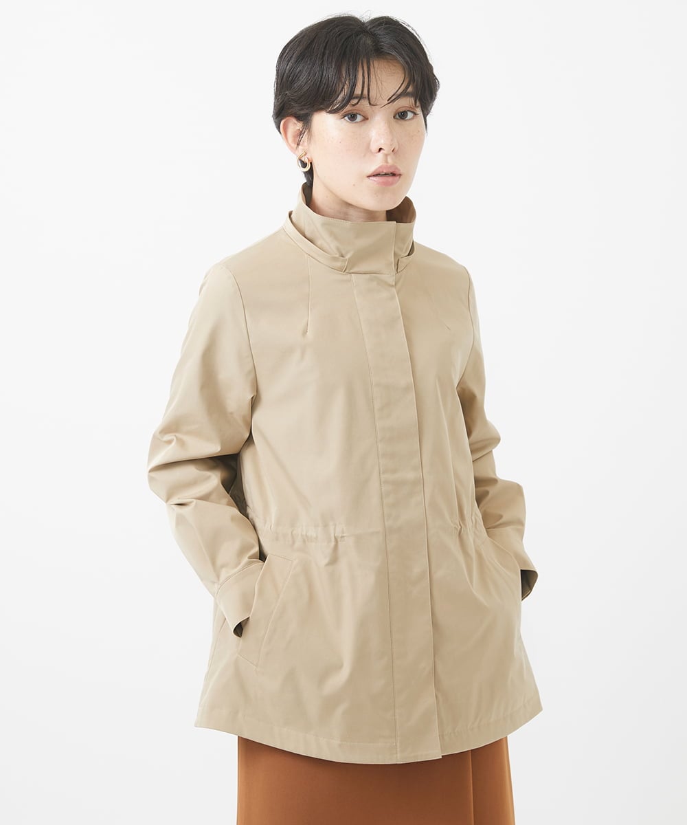 撥水性・防風性・透湿性]フード付ジップアップブルゾン(その他のコート
