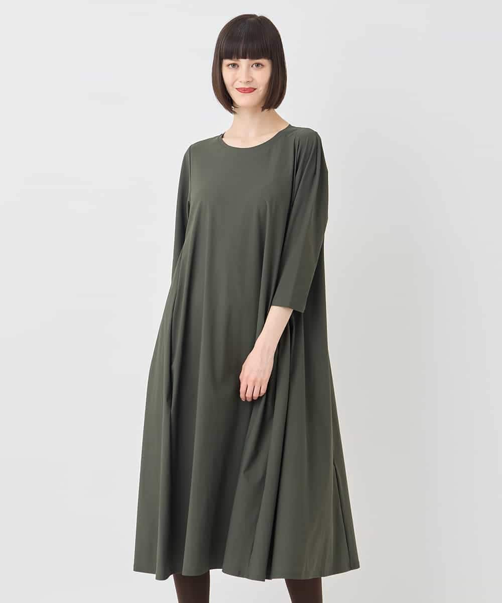 七分丈ナイロンフレアワンピース /洗える(ワンピース) | HIROKO BIS