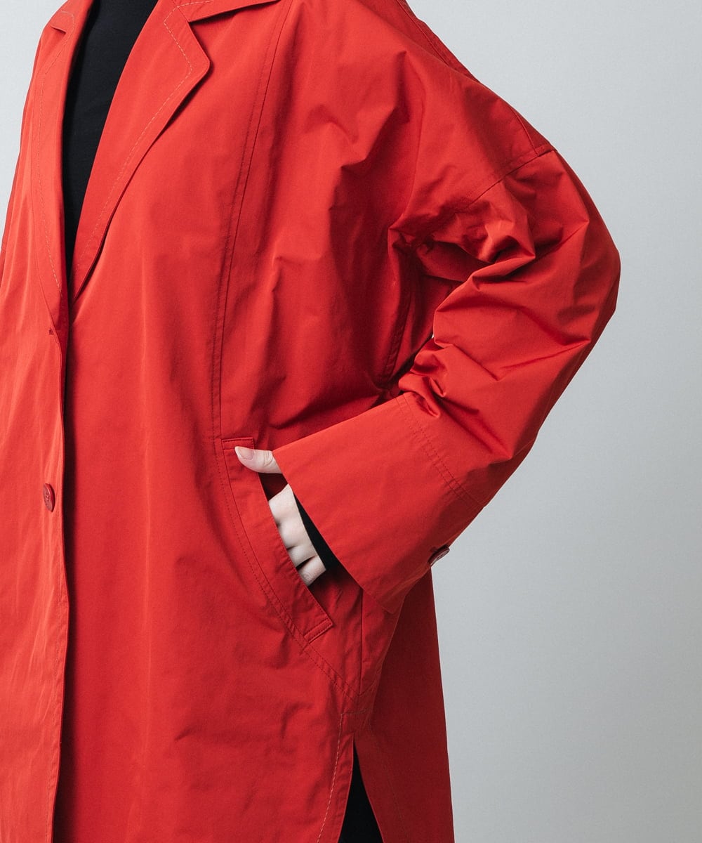 マットフェイスタフタデザインジャケット(トレンチコート) | HIROKO